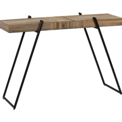 vidaXL Småbord>Konsolbord återvunnen teak 120x35x81 cm