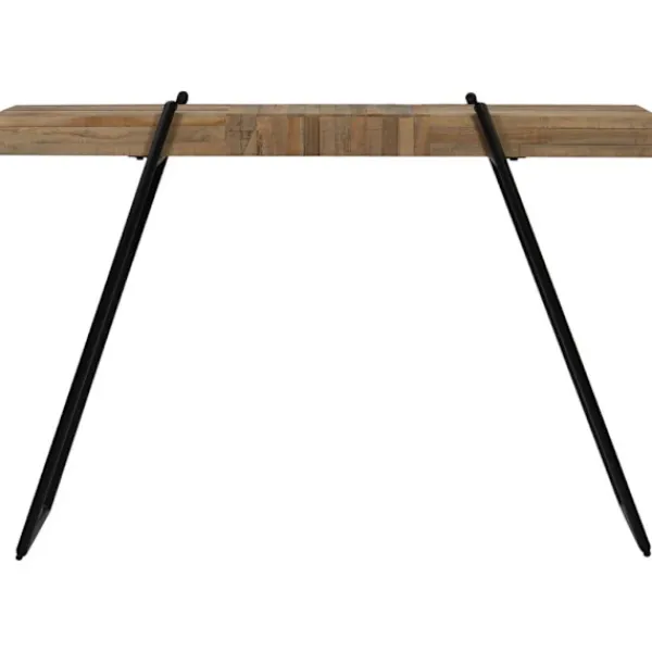 vidaXL Småbord>Konsolbord återvunnen teak 120x35x81 cm
