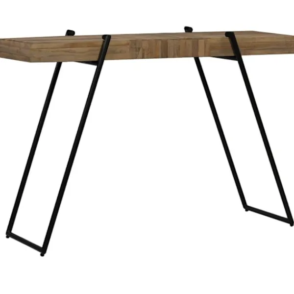 vidaXL Småbord>Konsolbord återvunnen teak 120x35x81 cm