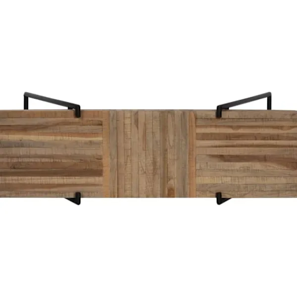 vidaXL Småbord>Konsolbord återvunnen teak 120x35x81 cm