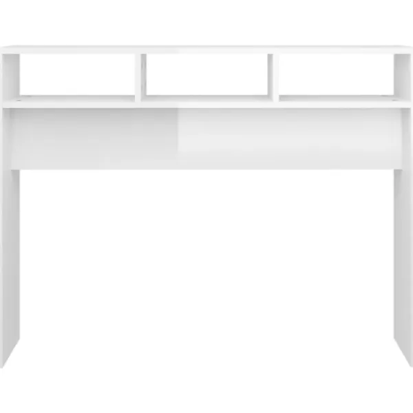vidaXL Småbord>Konsolbord högglans 105x30x80 cm konstruerat trä