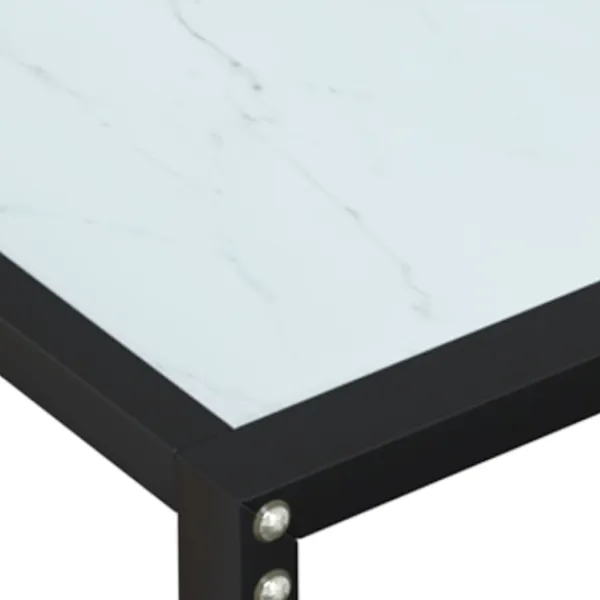 vidaXL Småbord>Konsolbord marmor 180x35x75,5 cm härdat glas