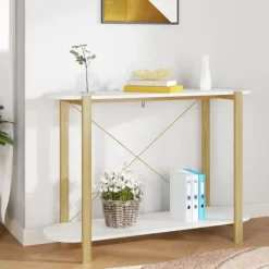 vidaXL Småbord>Konsolbord 110x38x75 cm konstruerat trä