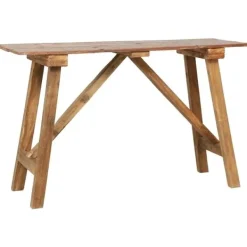 vidaXL Småbord>Konsolbord 130x40x80 cm blandat återvunnet trä