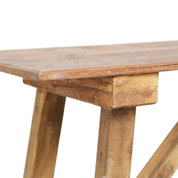 vidaXL Småbord>Konsolbord 130x40x80 cm blandat återvunnet trä