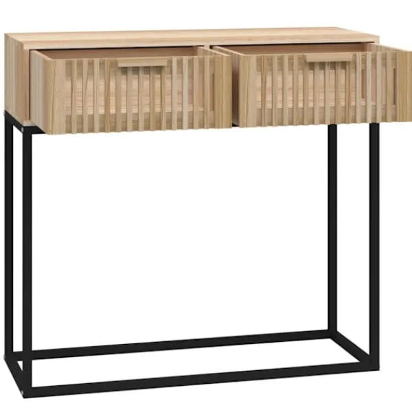 vidaXL Småbord>Konsolbord 80x30x75 cm konstruerat trä och järn
