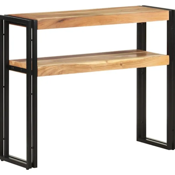 vidaXL Småbord>Konsolbord 90x30x75 cm massivt akaciaträ