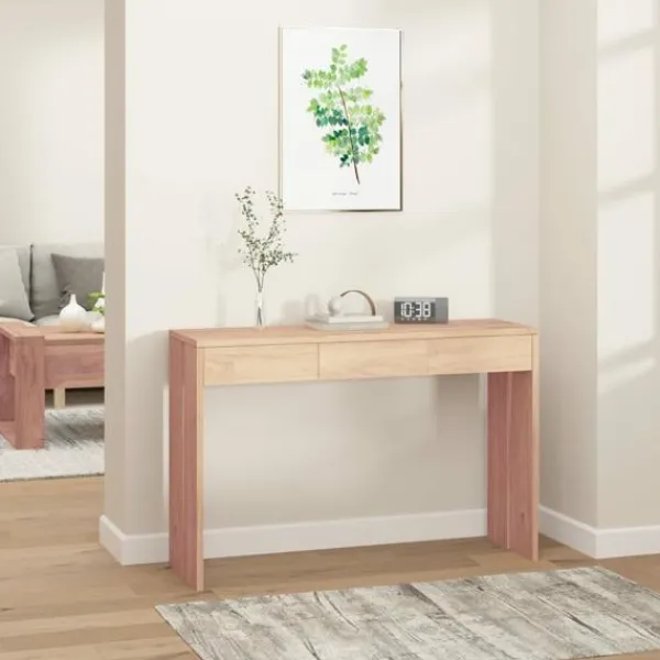 vidaXL Sideboards>Konsolbord 110x35x75 cm massiv teak