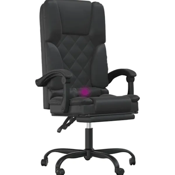 vidaXL Kontorsmöbler>Kontorsstol med massage konstläder