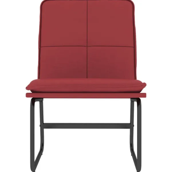 vidaXL Fåtöljer>Loungestol vin 54x75x76 cm konstläder