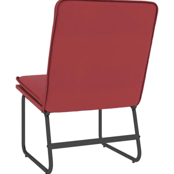 vidaXL Fåtöljer>Loungestol vin 54x75x76 cm konstläder