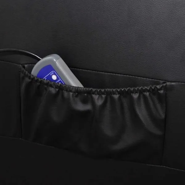 vidaXL Fåtöljer>Massagefåtölj i konstläder hopfällbar