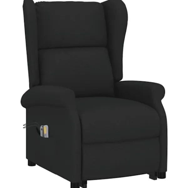 vidaXL Fåtöljer>massagefåtölj med uppresningshjälp tyg