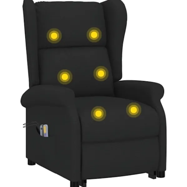 vidaXL Fåtöljer>massagefåtölj med uppresningshjälp tyg