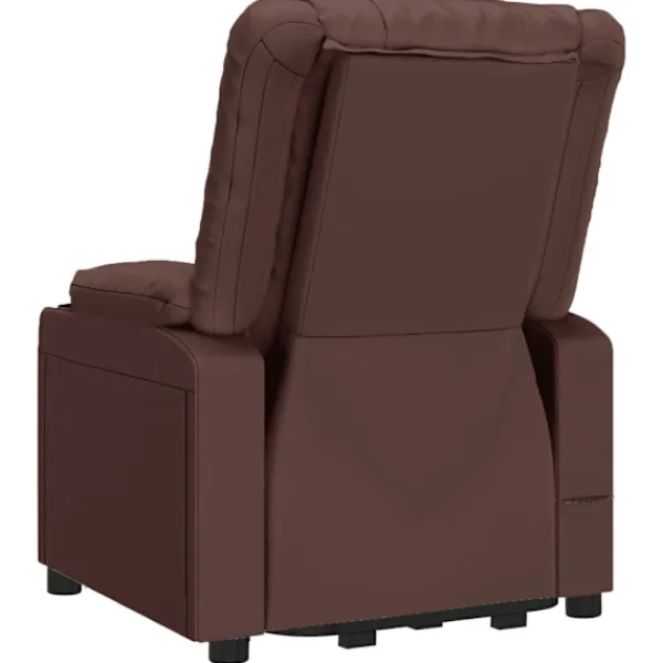 vidaXL Fåtöljer>Massagefåtölj med uppresningshjälp konstläder