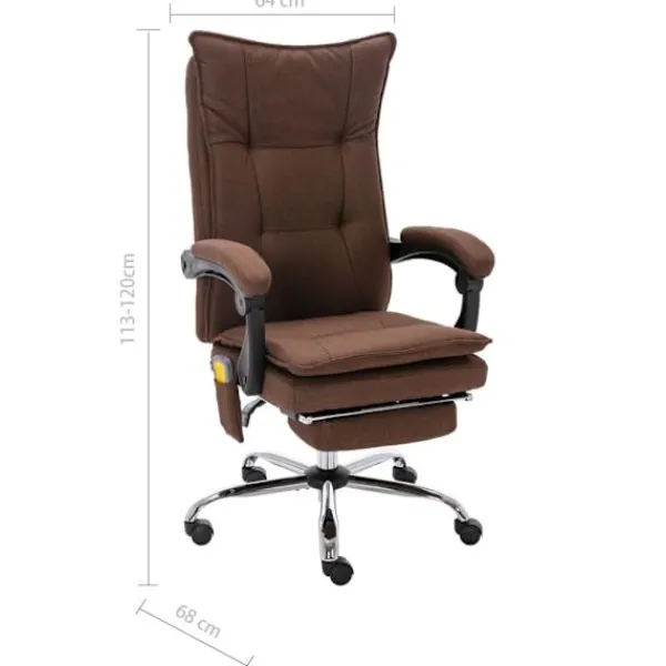 vidaXL Kontorsmöbler>Massagekontorsstol tyg