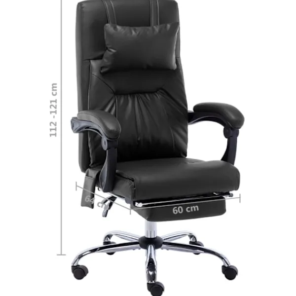 vidaXL Kontorsmöbler>Massagekontorsstol konstläder