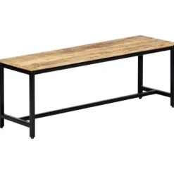 vidaXL Matgrupper>Matbänk 120 cm massivt grovt mangoträ