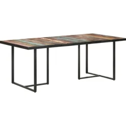 vidaXL Matbord>Matbord 200 cm massivt återvunnet trä