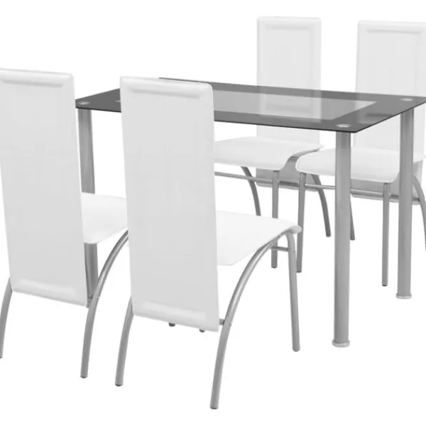vidaXL Matgrupper>Matbord och stolar 5 delar