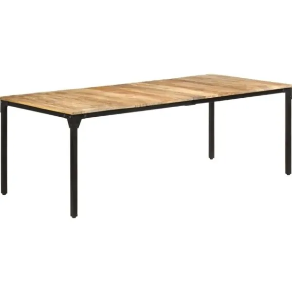 vidaXL Matbord>Matbord 220x100x76 cm grovt mangoträ