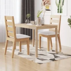vidaXL Matgrupper>Matbord 110x70x75 cm massivt akaciaträ