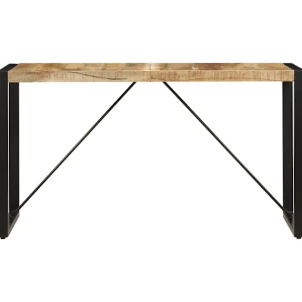vidaXL Matbord>Matbord 140x70x75 cm massivt mangoträ