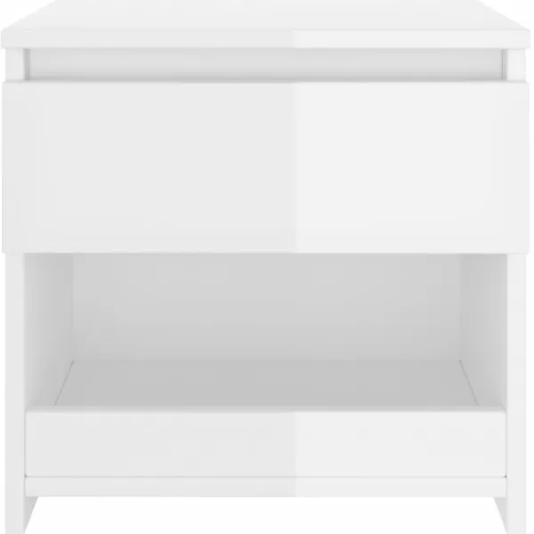 vidaXL Sängar>Nattduksbord 2 st högglans 40x30x39 cm konstruerat trä