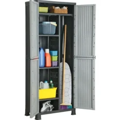 vidaXL Skåp>Plastskåp 68x39x171,5 cm