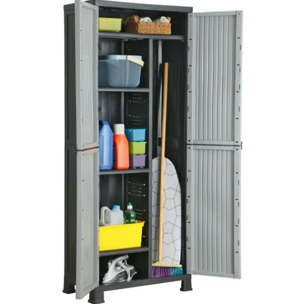 vidaXL Skåp>Plastskåp 68x39x171,5 cm