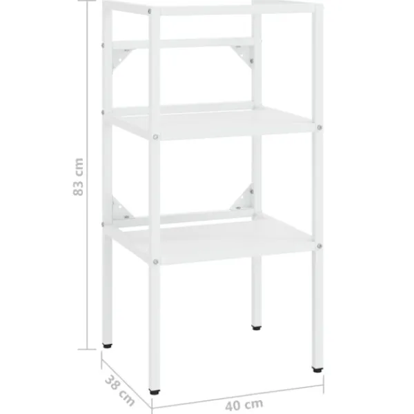 vidaXL Hyllor>Ram för tvättställ 40x38x83 cm järn