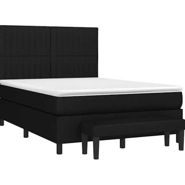 vidaXL Sängar>Ramsäng med madrass 140x200 cm tyg