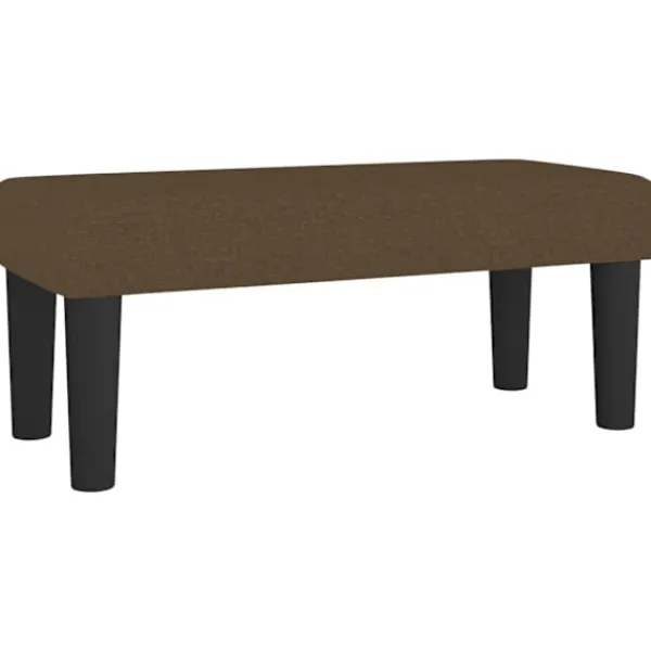 vidaXL Sängar>Ramsäng med madrass mörk 90x190 cm tyg