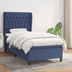 vidaXL Sängar>Ramsäng med madrass 100x200 cm tyg
