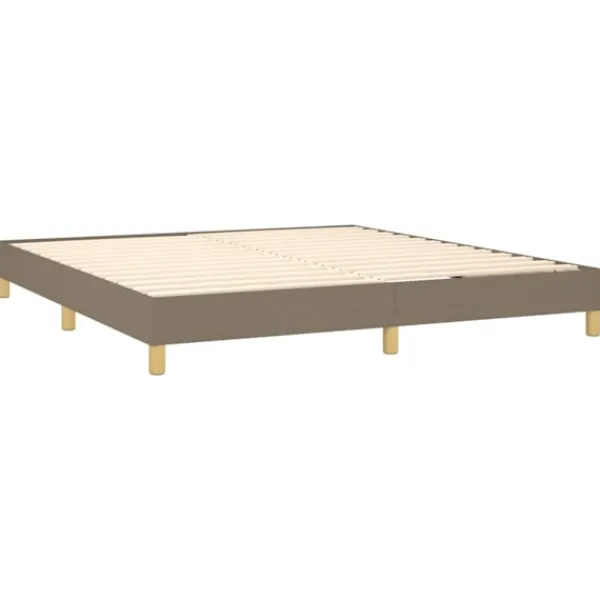 vidaXL Sängar>Ramsäng med madrass 180x200 cm tyg