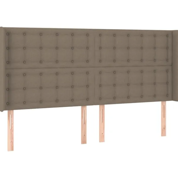 vidaXL Sängar>Ramsäng med madrass & LED 200x200 cm tyg