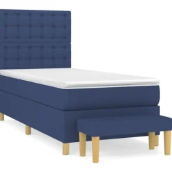 vidaXL Sängar>Ramsäng med madrass 90x190 cm tyg