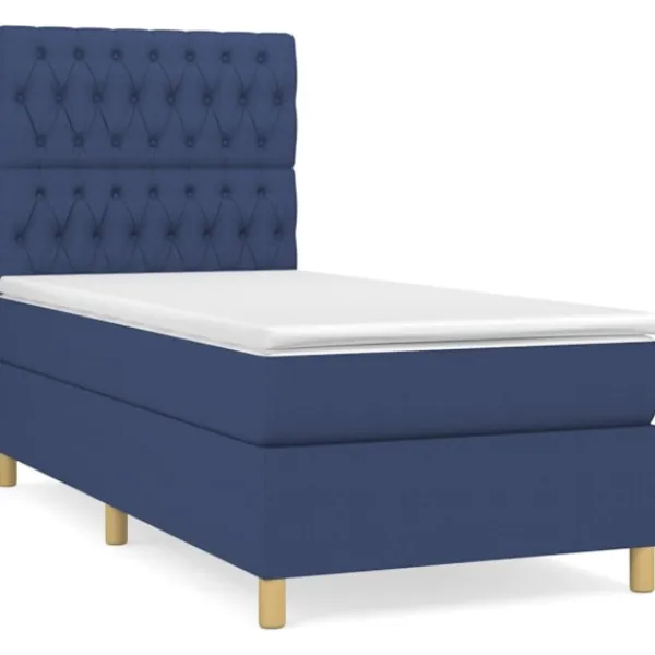 vidaXL Sängar>Ramsäng med madrass 90x200 cm tyg