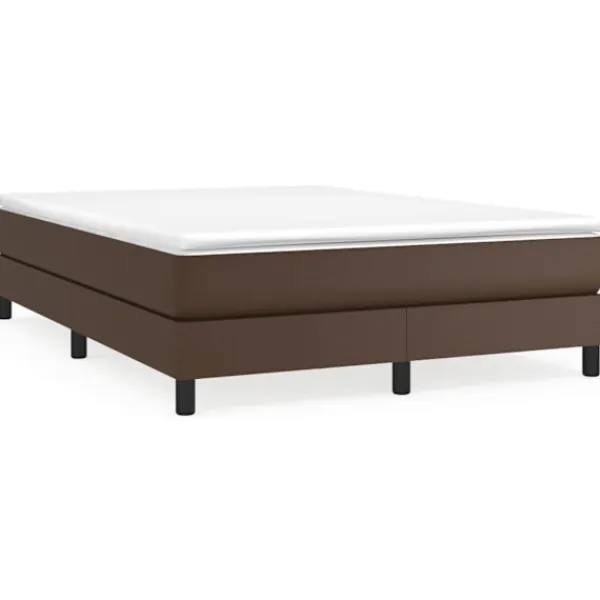 vidaXL Sängar>Ramsäng med madrass 140x200 cm konstläder