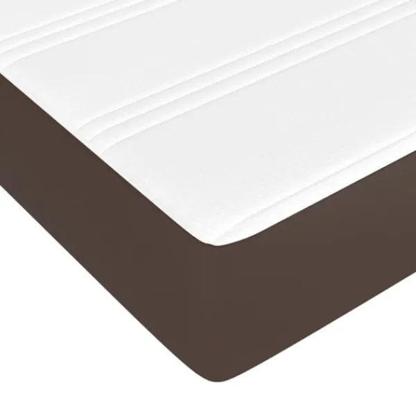 vidaXL Sängar>Ramsäng med madrass 140x200 cm konstläder