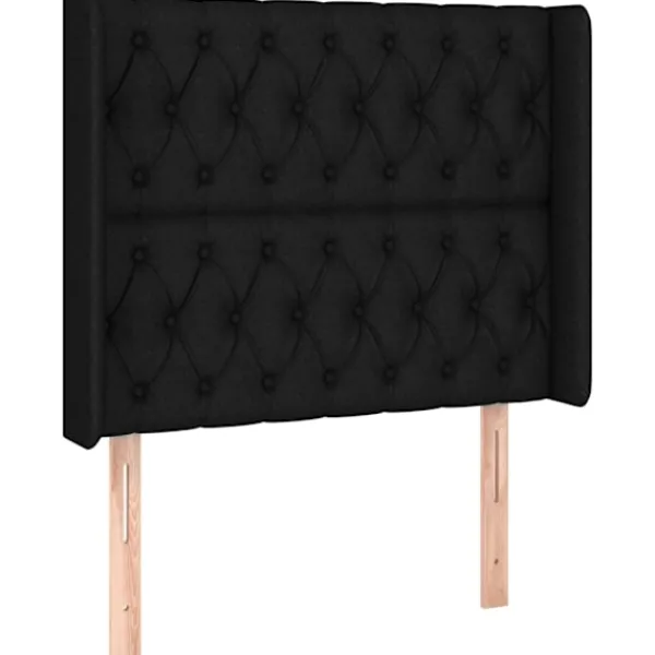 vidaXL Sängar>Ramsäng med madrass & LED 100x200 cm tyg