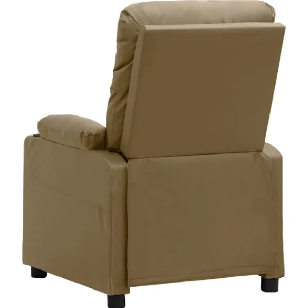 vidaXL Fåtöljer>Reclinerfåtölj cappuccino konstläder