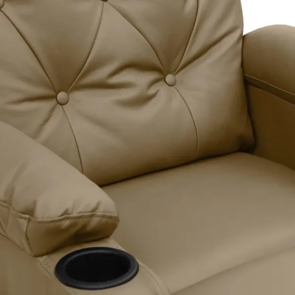 vidaXL Fåtöljer>Reclinerfåtölj cappuccino konstläder