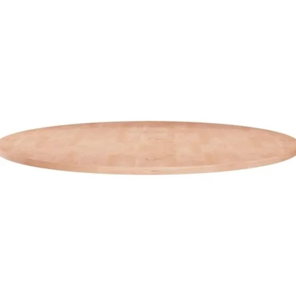 vidaXL Småbord>Rund bordsskiva Ø60x1,5 cm obehandlat massiv ek