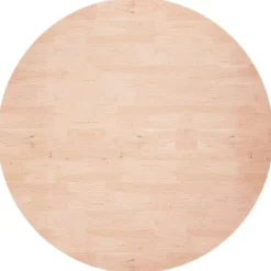 vidaXL Småbord>Rund bordsskiva Ø60x1,5 cm obehandlat massiv ek