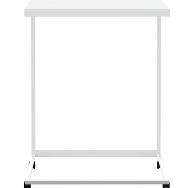 vidaXL Småbord>Sidobord med hjul 55x35x70 cm konstruerat trä