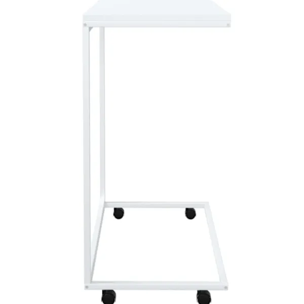 vidaXL Småbord>Sidobord med hjul 55x35x70 cm konstruerat trä