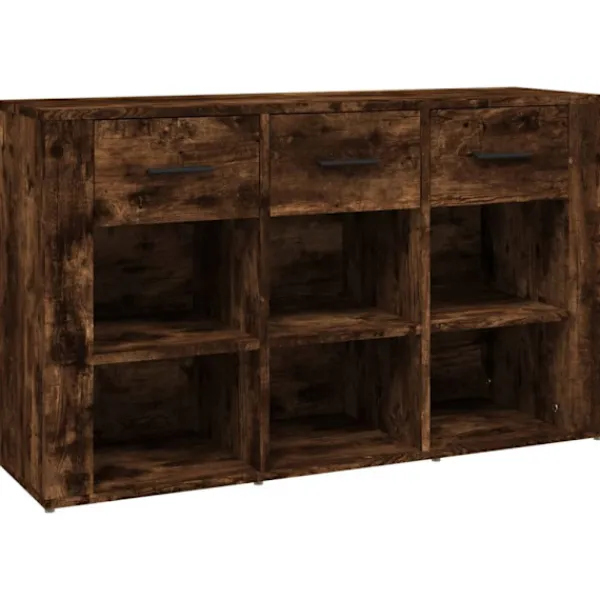 vidaXL Sideboards>Sidobord rökfärgad ek 100x30x59,5 cm konstruerat trä