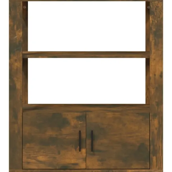 vidaXL Sideboards>Sidobord rökfärgad ek 80x30x90 cm konstruerat trä