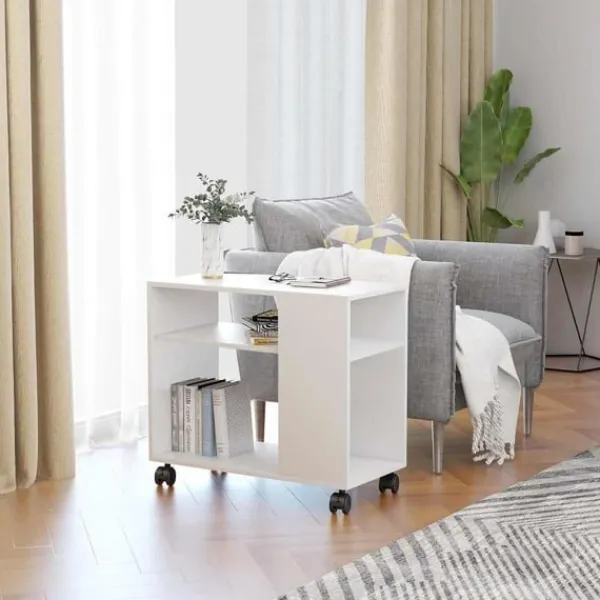 vidaXL Småbord>Sidobord 70x35x55 cm konstruerat trä